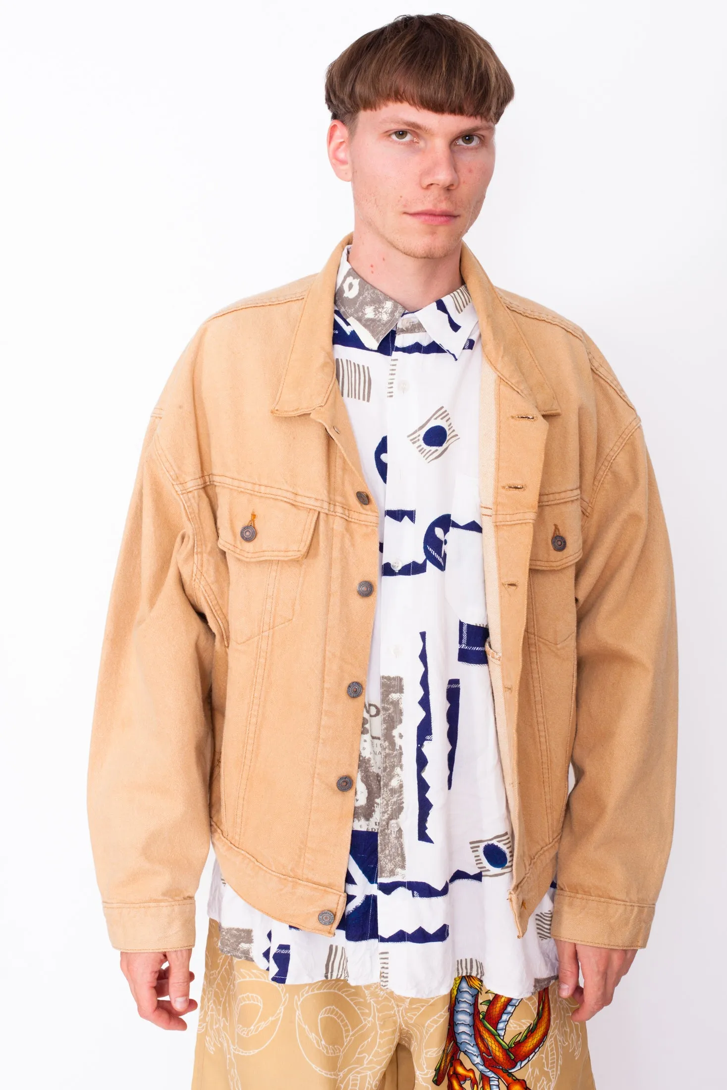 Vintage 90s Levi's Beige Denim Jacket