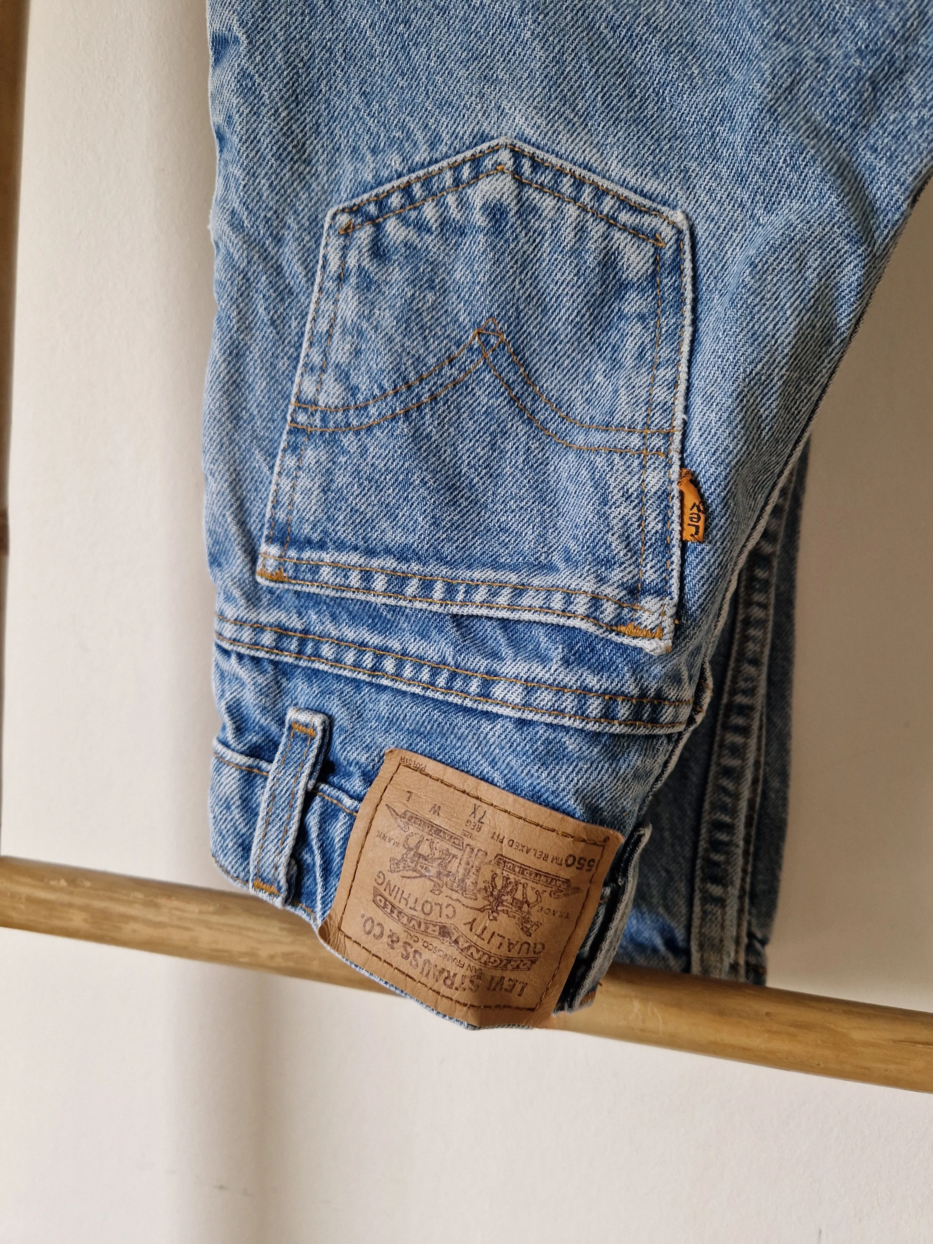 Vintage Levi's orange tab 550 jeans 6-7 år