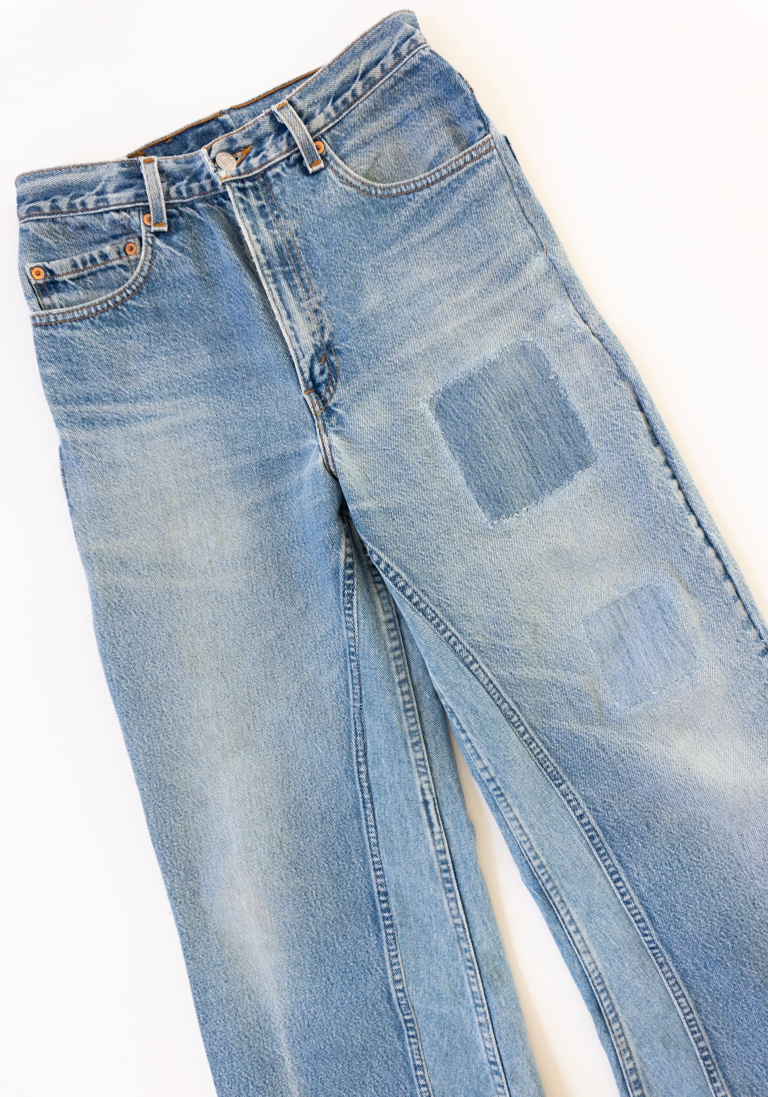 Vintage Reworked Culotte Jean in Indigo