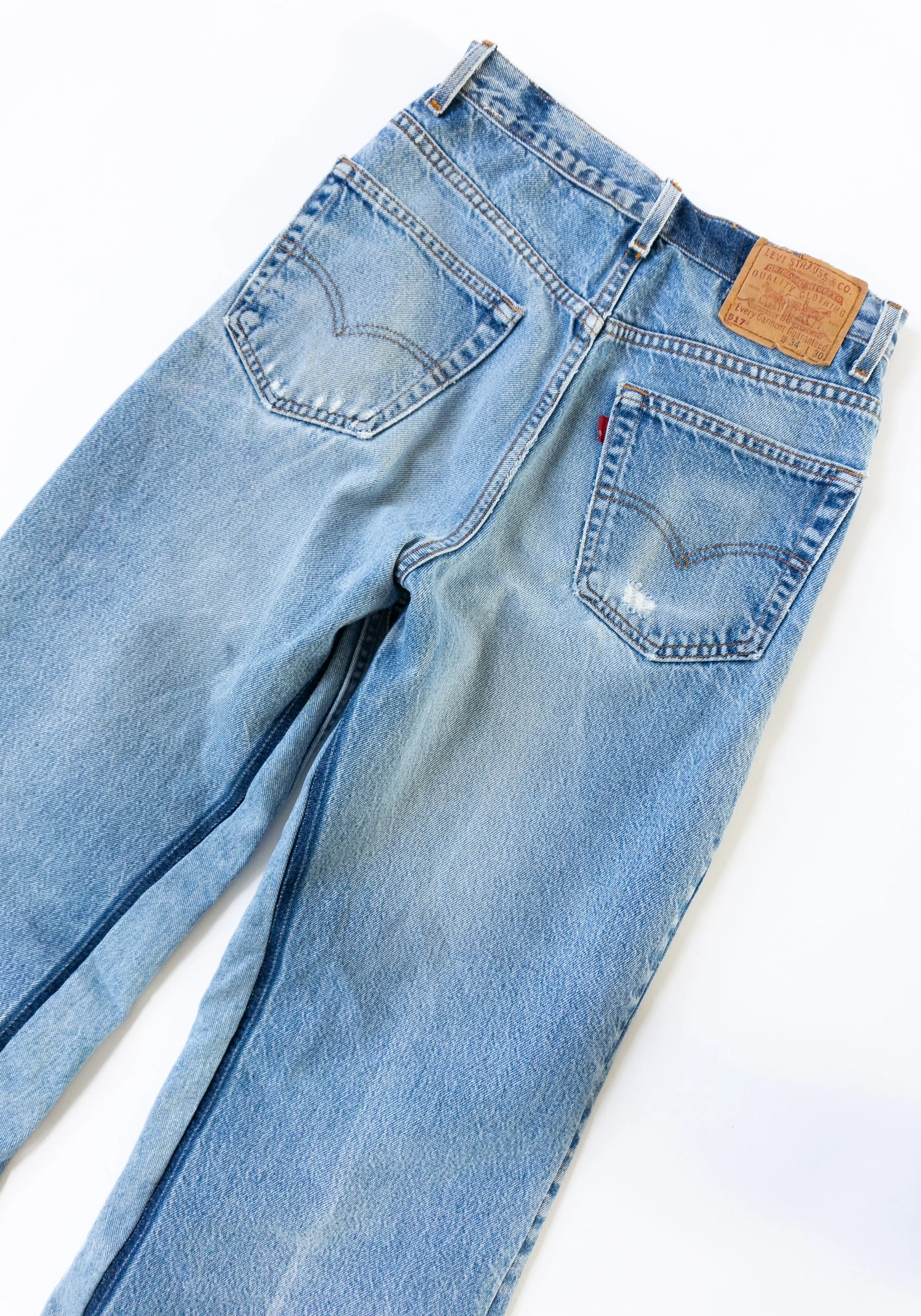 Vintage Reworked Culotte Jean in Indigo